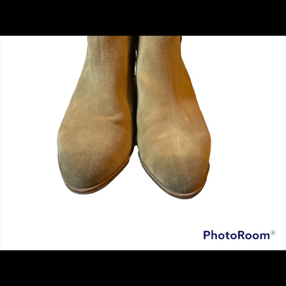 Circus by Sam Edelman Tan Suede Leather Upper Spiked Booties Size 8 - Picture 4 of 7